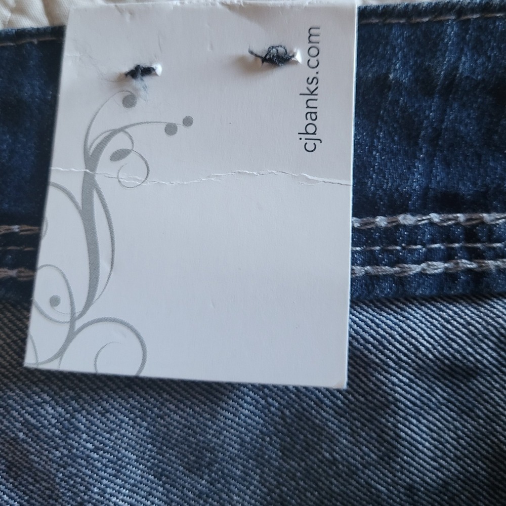 CJ Banks‎ Denim Capri Jeans Womens 18W Blue Moderately Curvy Fit NWT New - Picture 4 of 10